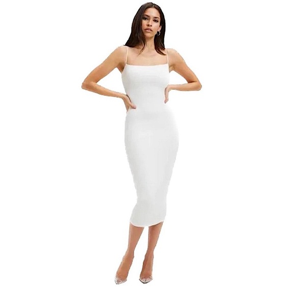 Good American Dresses & Skirts - Good American Good Touch 90s Lace Back white dress